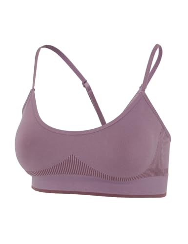 adidas Damen Bralette-Sport Active Contour Seamless BH, feige, L von adidas
