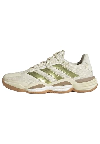 adidas Damen Stabil 16 Indoor Shoes Sportliche Schuhe, Off White/Gold met./Crystal Sand, 42 2/3 EU adidas Damen Stabil 16 Indoor Shoes Sportliche Schuhe, Off White/Gold met./Crystal Sand, 42 2/3 EU von adidas