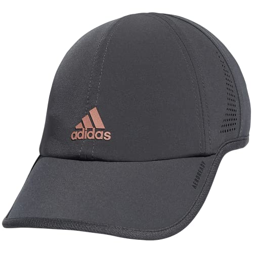 adidas Women's Superlite Relaxed Adjustable Performance Cap, Grey Six/Rose Gold, One Size von adidas