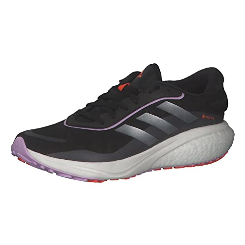 ADIDAS Damen Supernova GTX W Sneaker, core Black/Silver met./Impact orange, 38 2/3 EU Schmal von adidas