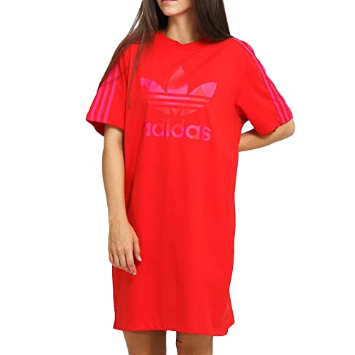 adidas Damen-T-Shirt-Kleid H20486, rot, 38 von adidas