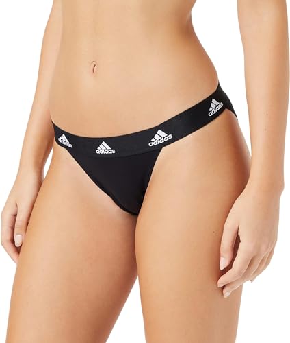 adidas Damen Tanga-4A1H78 Tangahöschen, Schwarz, L von adidas