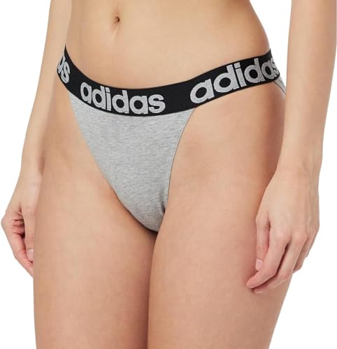 adidas Damen Tanga-4A1H78 Tangahöschen, Heather Grey, L von adidas