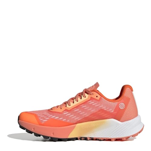 adidas Damen Terrex Agravic Flow 2 W Shoes-Low (Non Football), Coral Fusion/Impact Orange/FTWR White, 39 1/3 EU von adidas