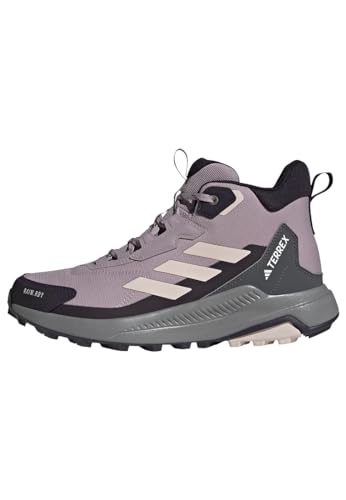 adidas Damen Terrex Anylander Mid RAIN.RDY Hiking Shoes Wanderschuhe, Fig/Putty Mauve/Aurora Black, 42 EU von adidas