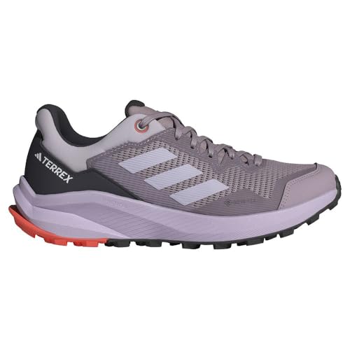 adidas Damen Terrex Rider Gore-Tex W Trail Running Shoes Nicht-Fußball-Halbschuhe, preloved fig/Silver Dawn/semi Impact orange, 38.5 EU von adidas