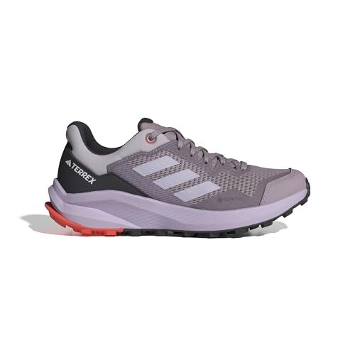 adidas Damen Terrex Rider Gore-Tex W Trail Running Shoes Nicht-Fußball-Halbschuhe, preloved fig/Silver Dawn/semi Impact orange, 42.5 EU von adidas