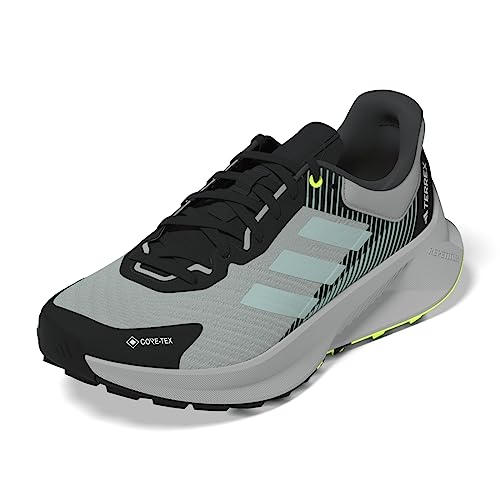 Adidas Damen Terrex Soulstride Flow GTX W Shoes-Low (Non Football), Wonder Silver/Semi Flash Aqua/Lucid Lemon, 39 1/3 EU von adidas