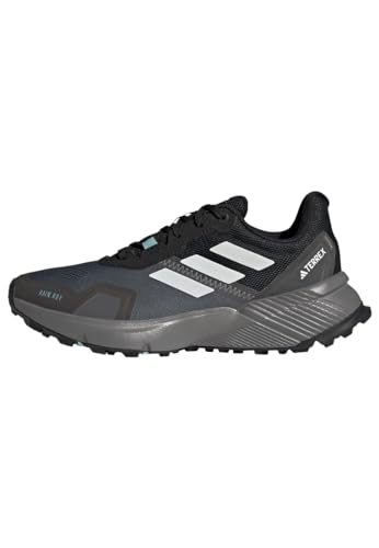 adidas Damen Terrex Soulstride RAIN.RDY Trail Running Shoes Trailrunning-Schuhe, Core Black/Crystal White/Grey Four, 38 2/3 EU von adidas