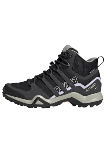 adidas Damen Terrex Swift R2 Mid Gore-TEX Hiking Shoes Wanderschuhe, Core Black/Solid Grey/Purple Tint, 38 EU adidas Damen Terrex Swift R2 Mid Gore-TEX Hiking Shoes Wanderschuhe, Core Black/Solid Grey/Purple Tint, 38 EU von adidas