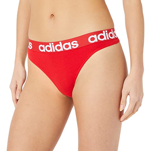 adidas Damen Thong Tangahöschen, Vivid Red, M von adidas