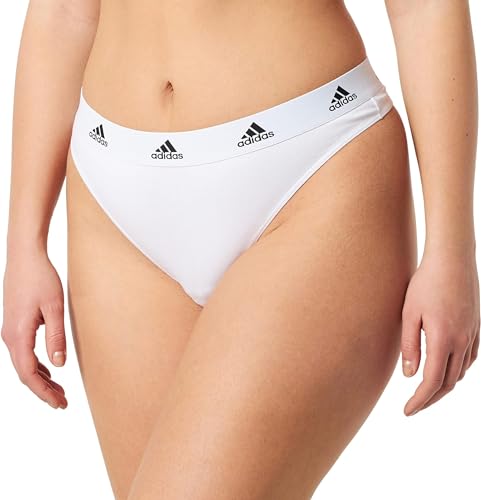 adidas Damen Thong Tangahöschen, Weiß, L von adidas