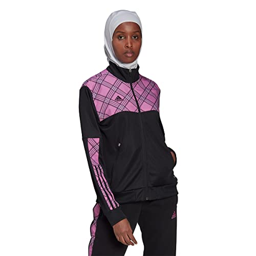 adidas Damen Tkjkt Ad W Schuss Jacke, Schwarz/Lila, M von adidas