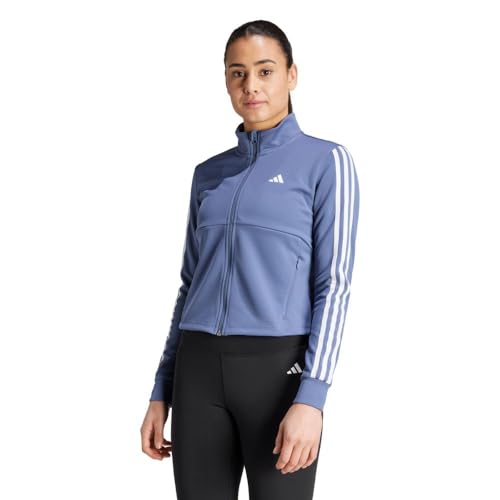 adidas Damen Train Essentials 3-Stripes Track Jacket Sweatshirt, Preloved Ink, XS von adidas