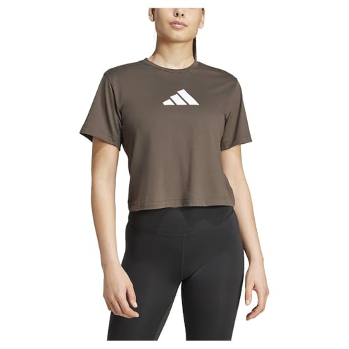 adidas Damen Train Essentials Big Logo Performance Training T-Shirt (1 Stück), SHAOLI, M von adidas