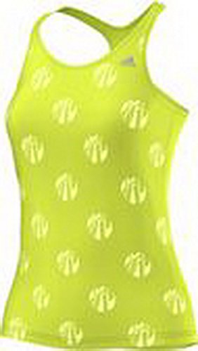 adidas Damen Training Sport Tank Shirt Core 3S Tank Graphic Tank C gelb, Größe:L von adidas