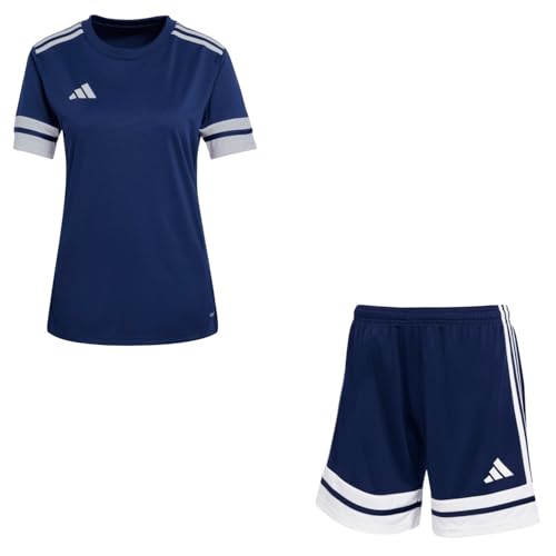 adidas Damen Set Trikot + Hose Squadra 25 Team Navy Blue2/White L von adidas