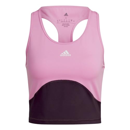 adidas Damen Trn HIIT Cro Tk Ärmelloses Top, Rosgoz/Marsom, M von adidas