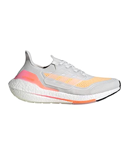 adidas Damen Ultraboost 21 Running Shoe, Crystal White/Crystal White/Acid Orange, 41 1/3 EU von adidas