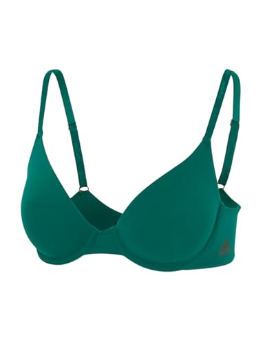 adidas Damen Underwire Bra Active Micro Body Fit Sport-BH, Dunkelgrün, 36A adidas Damen Underwire Bra Active Micro Body Fit Sport-BH, Dunkelgrün, 36A von adidas