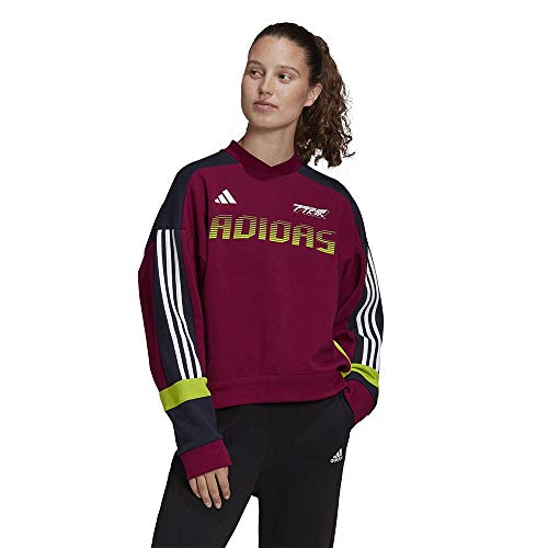 adidas Damen Urban Crew Sweatshirt, Powber/Legink/Sesosl, XS von adidas