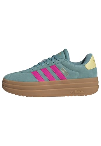 adidas Damen VL Court Bold Shoes Schuhe, Powder Teal/Shock Pink/Powder Yellow, 36 2/3 EU von adidas