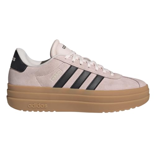 adidas Damen Vl Court Bold Sneaker, Wonder Quartz/Black/Wonder Beige, 8.5 von adidas