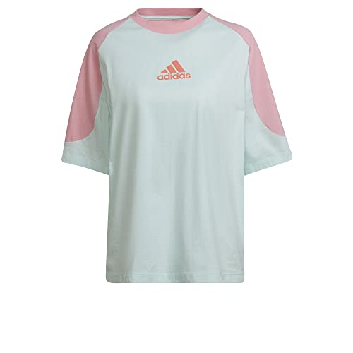 adidas Damen W Cb T T-Shirt, Menhie/Rossua/Weiß, S von adidas