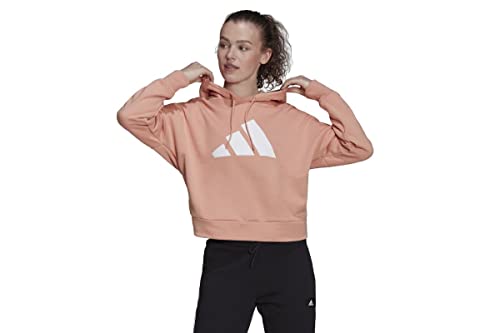 adidas Damen W Fi 3b Hoodie Sweatshirt, Rubamb, L von adidas