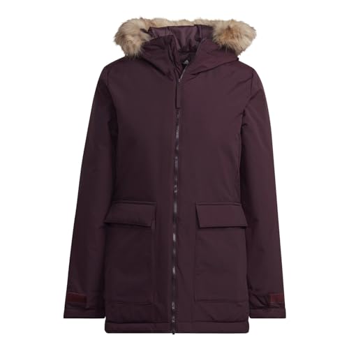 adidas Damen W Hooded Parka Jacke, MARSOM, S von adidas