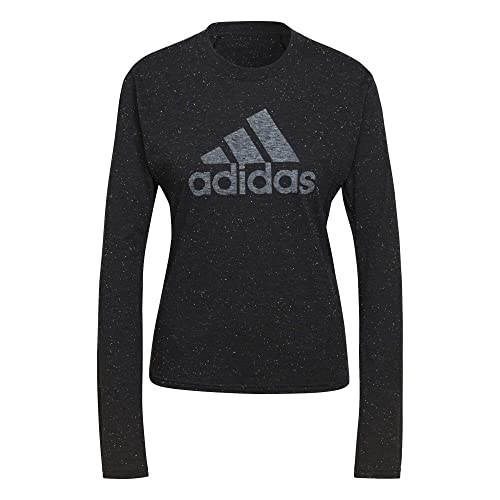 adidas Damen W Winrs 3.0 Ls Langarmshirt, Schwarz (blckme), M von adidas