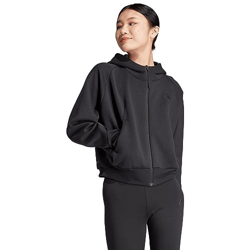 adidas Damen W Z.n.e. fz Sweatshirt, Schwarz, M von adidas