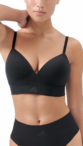 adidas Damen Wireless Bra-Sport Active Seamless Micro Stretch BH, Black, M adidas Damen Wireless Bra-Sport Active Seamless Micro Stretch BH, Black, M von adidas