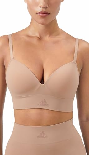 adidas Damen Wireless Bra-Sport Active Seamless Micro Stretch BH, Toasted Almond, XS adidas Damen Wireless Bra-Sport Active Seamless Micro Stretch BH, Toasted Almond, XS von adidas