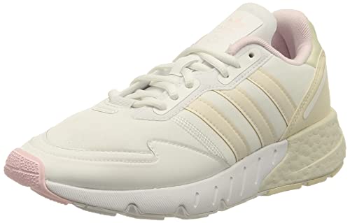 adidas Damen ZX 1K Boost Sneaker, Cloud White/Wonder White/Clear Pink, 42 2/3 EU von adidas