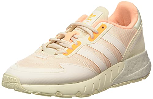 adidas Damen ZX 1K Boost Sneaker, Wonder White/Wonder White/Acid Orange, 36 EU von adidas