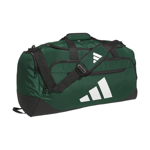 Adidas Defender 5 Große Seesack (100 l), Team Dunkelgrün, Medium (59L), Defender 5.0 Seesack, strapazierfähige Reisetasche, Sporttasche, für Damen und Herren von adidas