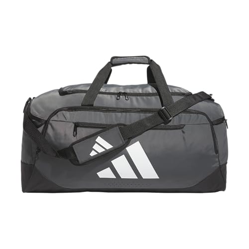 adidas Defender 5 Kleine Reisetasche, Team Dunkelgrau, Defender 5.0 Seesack, strapazierfähige Reisetasche, Sporttasche, für Damen und Herren von adidas