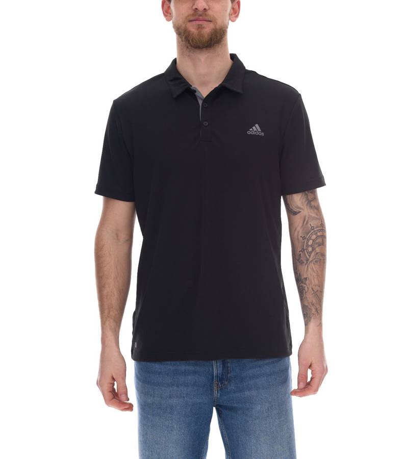 adidas Drive Polo Herren Polo-Shirt mit AeroReady nachhaltiges Golf-Hemd Training H56779 Schwarz von adidas