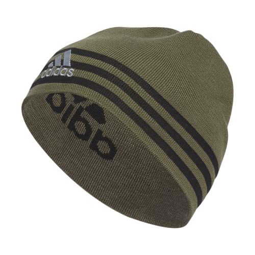 adidas Eclipse Herren Wendemütze, Olive Strat-shadow Olive/Schwarz/Grau, One size von adidas