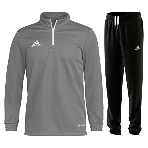 adidas Entrada 22 Trainingsanzug Training Oberteil Trainingshose Herren grau schwarz Gr L von adidas