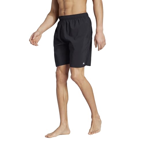 adidas Essential 3 Stripes Badeshorts Badehosen (DE/NL/SE/PL, Alphanumerisch, S, Regular, Regular, Black) von adidas