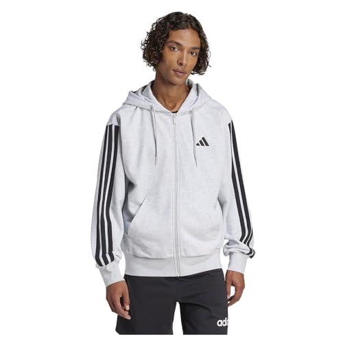 adidas Essentials 3 Stripes French Terry Full Zip Sweatshirt 3XL von adidas