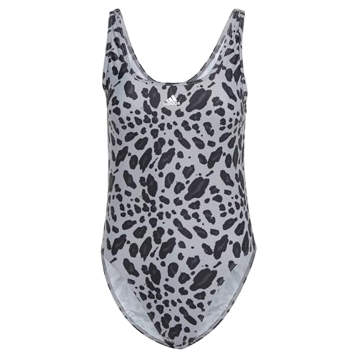 adidas Essentials Animal Print U-Back Badeanzug, Sonstiges, Schwarz von adidas