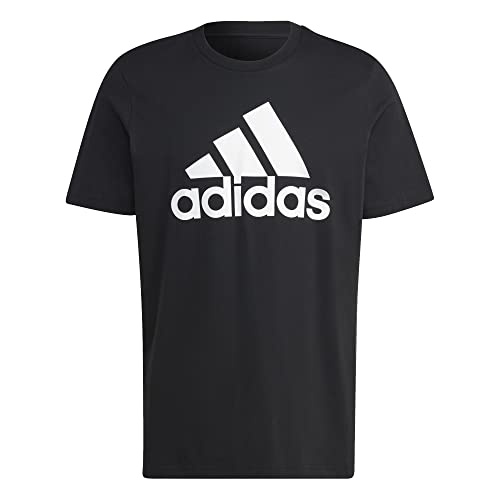 adidas Essentials Big Logo T-Shirt (L, Black/White) von adidas