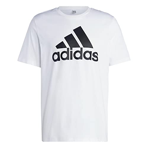 adidas Essentials Big Logo T-Shirt (M, White/Black) von adidas