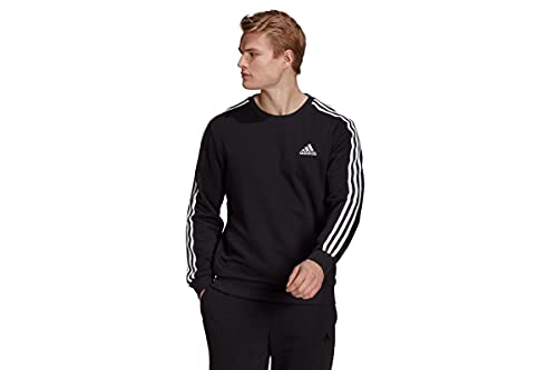 adidas Essentials French Terry 3-Streifen Sweatshirt schwarz - XL von adidas
