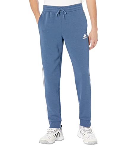 adidas Essentials Herrenhose aus Fleece, mit konischem Bündchen und 3-Streifen, Groß von adidas