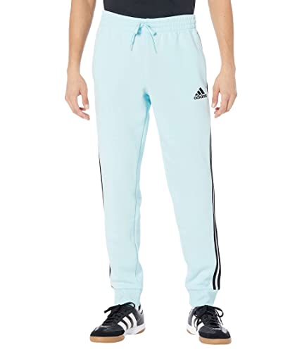 adidas Essentials Herrenhose aus Fleece, mit konischem Bündchen und 3-Streifen, Large Hoch von adidas