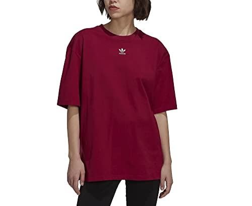 adidas Essentials Women T-Shirt (36, Burgundy) von adidas